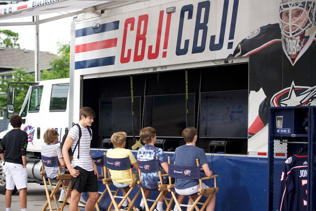 Blue Jackets Mobile Tour vehicle