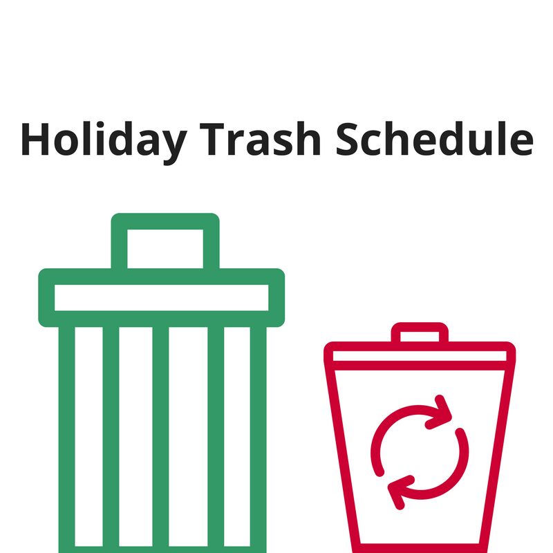 City of Powell, Ohio Holiday Trash Schedule